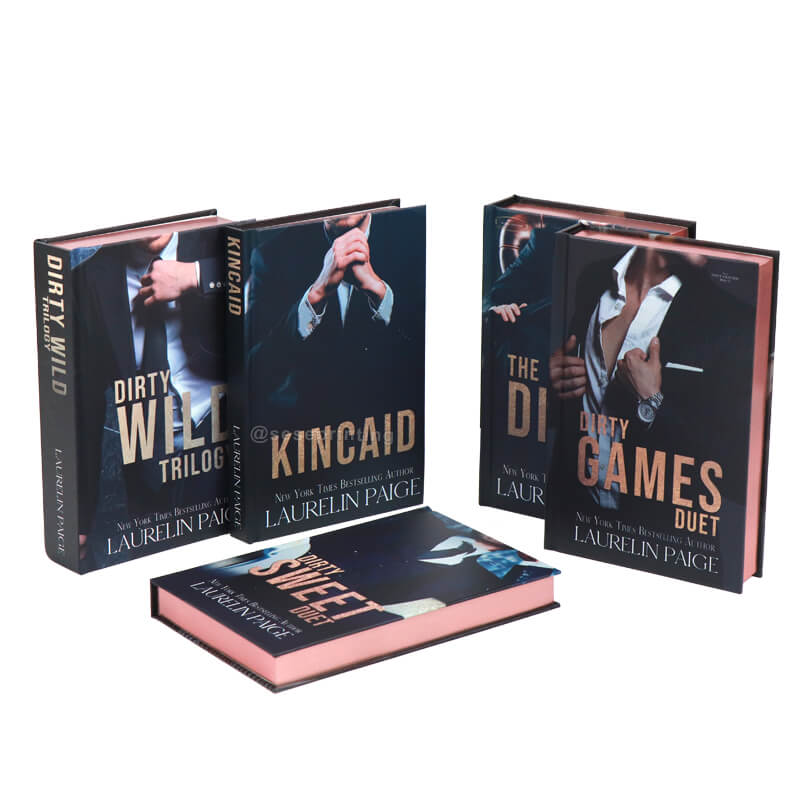 Custom Hardcover Book with Foil Stamping on Cover and Foiled Edges