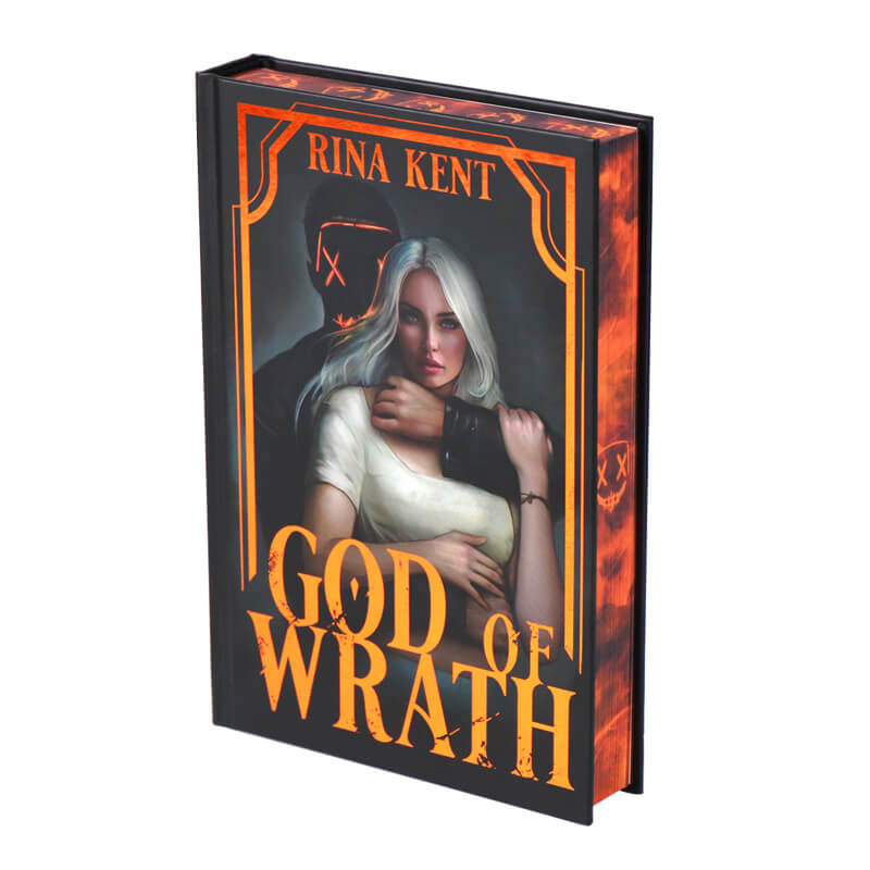 Hardcover Romance Books Printing with Sprayed Edges and Foil Endpapers