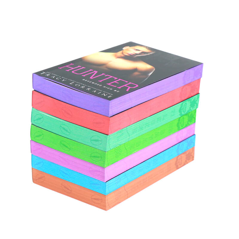 Special Book Sets Printing Paperback Novel with Foil Cover and Sprayed Edges