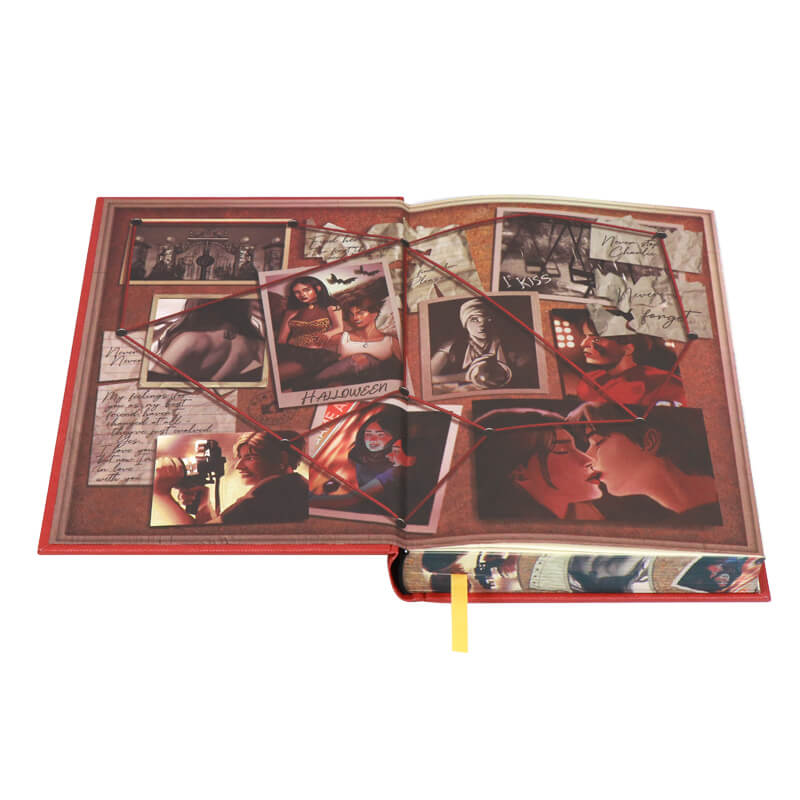 Create Gold Foil Hardcover with Sprayed Edges and Color Printed End Sheets