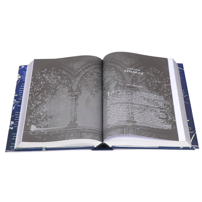 Hardcover Romance Book with Foil on Cover, Silver Foiled Edges and Dust Jackets