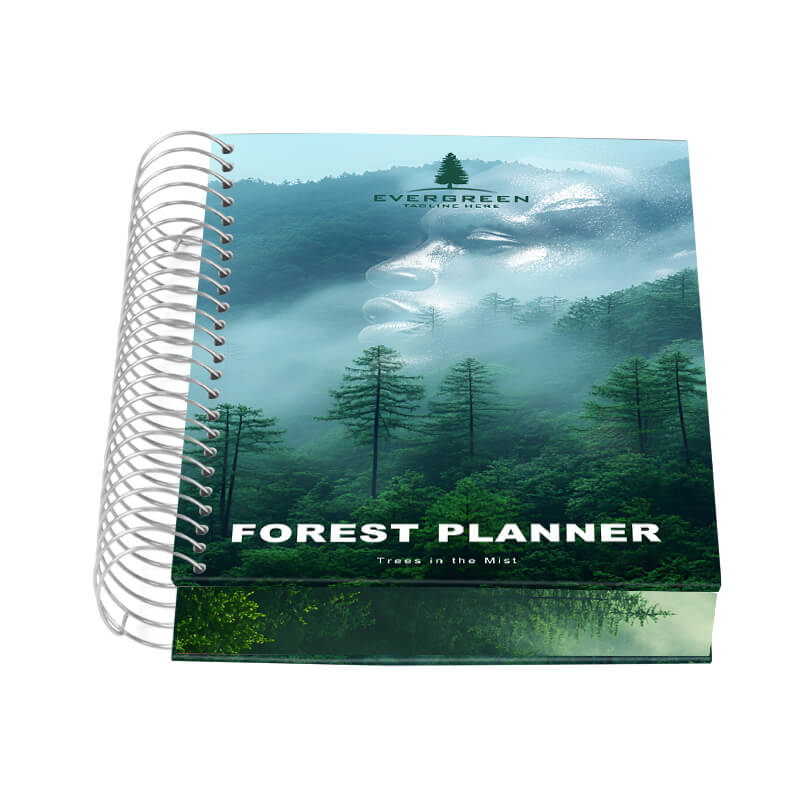 Spiral Hardcover Journal Printing Daily Planner with Sprayed Edges
