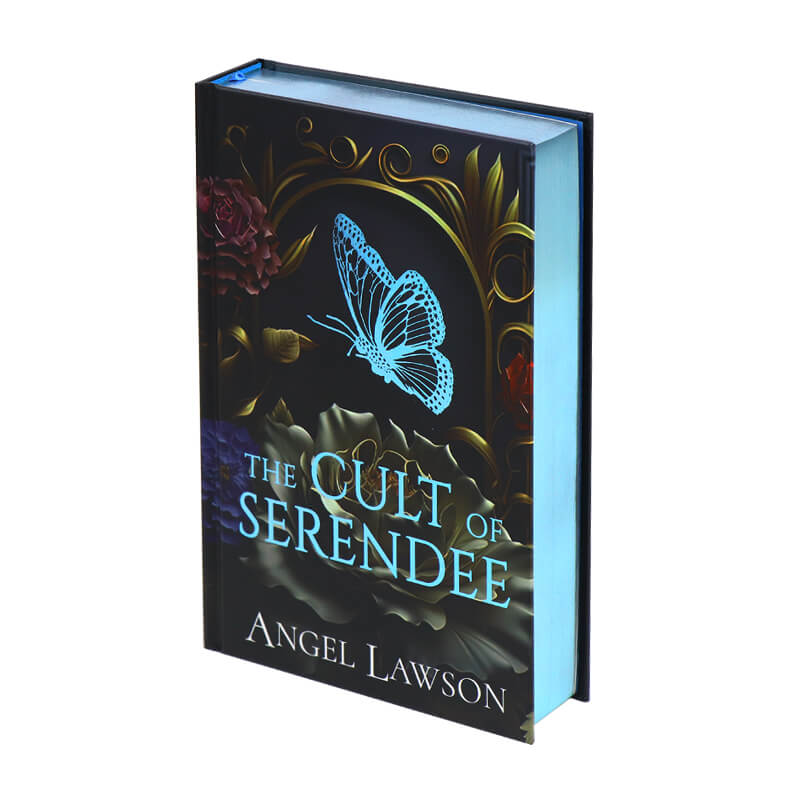 Special Hardback Romance Book Printing – Blue Foil Cover & Foiled Edges