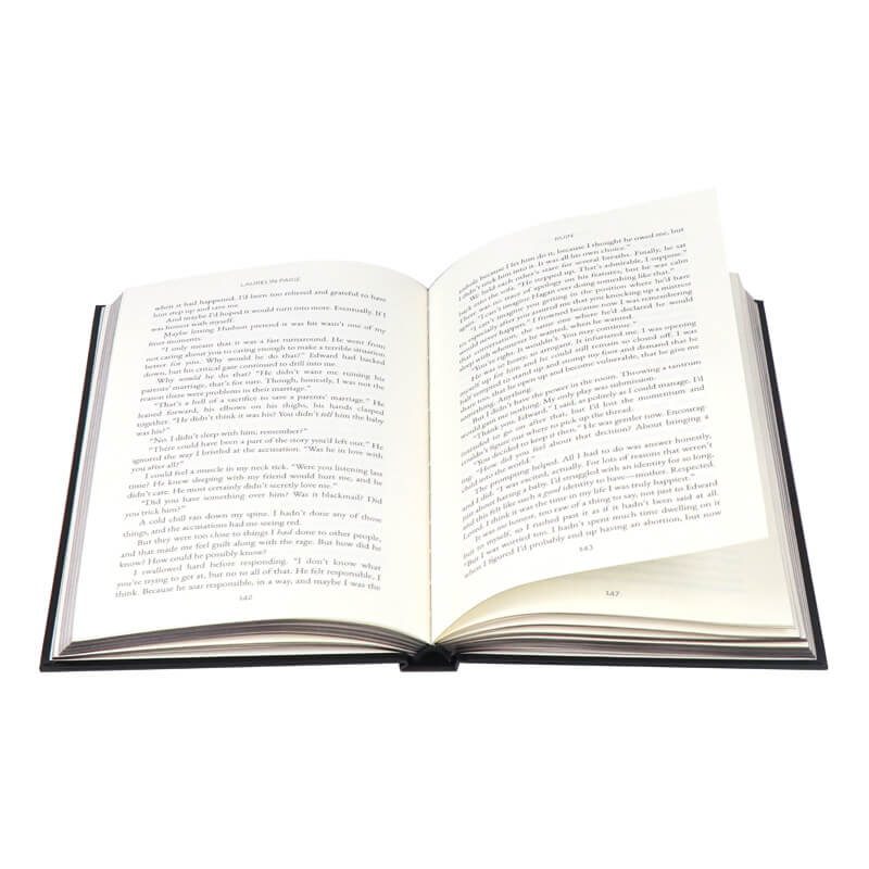 Publishing Hardback Novel Book Printing Foil on Cover and Sprayed Edges
