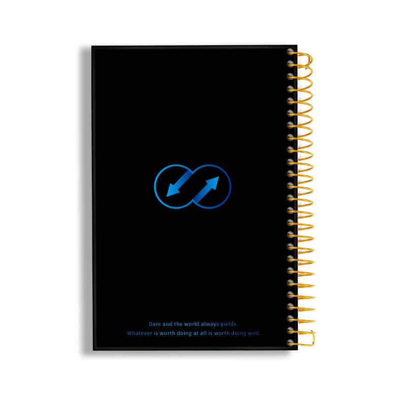 Custom Printing Hardcover Spiral Gratitude Planner with Sprayed Edges