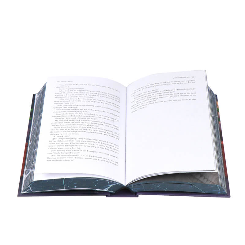 Custom Case Bound Book Printing with Sprayed Edges and End Papers