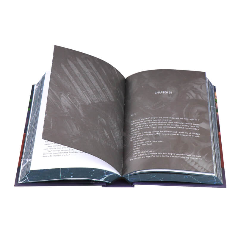 Custom Case Bound Book Printing with Sprayed Edges and End Papers