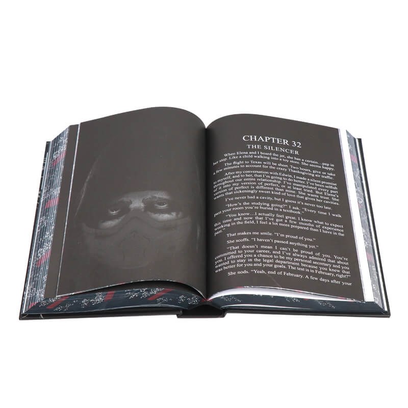 Foil Stamping Hardcover Book Printed with Full Color Sprayed Edges