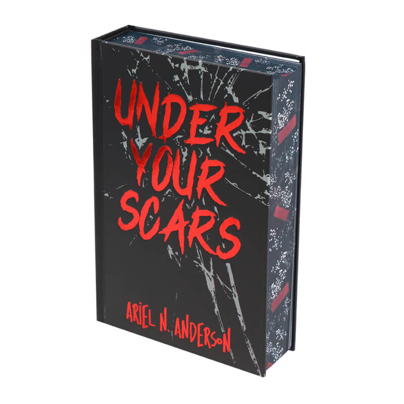 Foil Stamping Hardcover Book Printed with Full Color Sprayed Edges