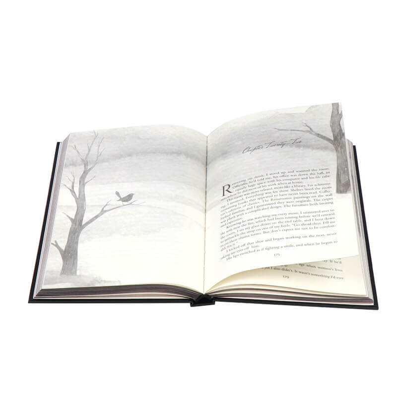 Self Publish Hardcover Book Printing with Solid Color Sprayed Edges
