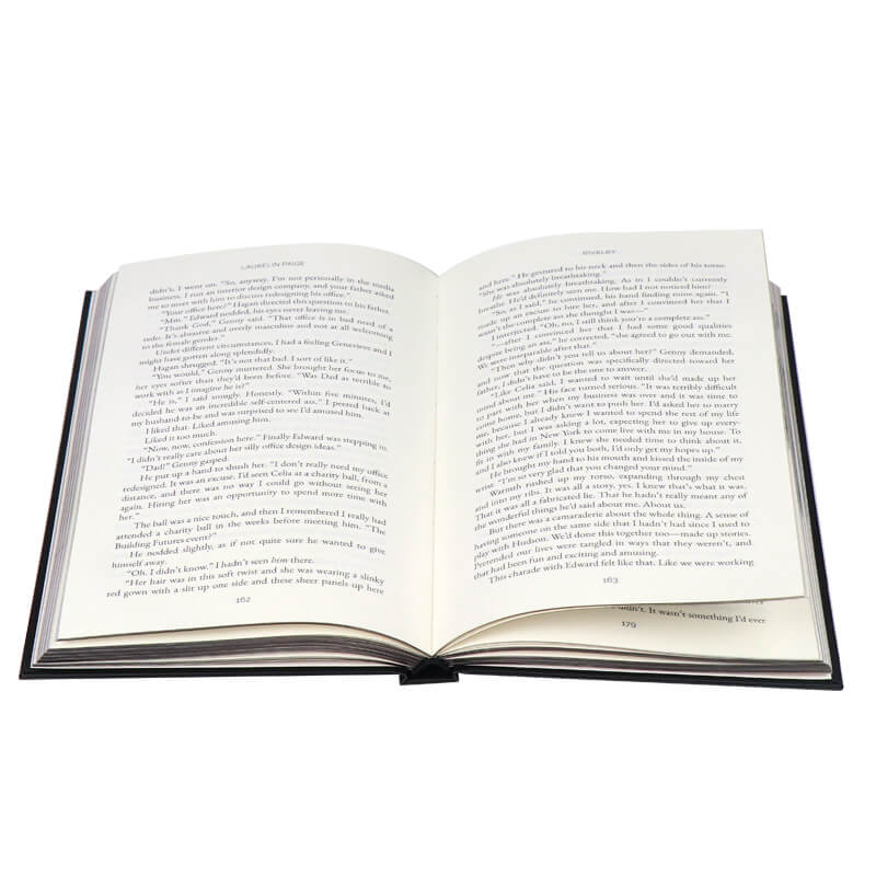 Self Publish Hardcover Book Printing with Solid Color Sprayed Edges