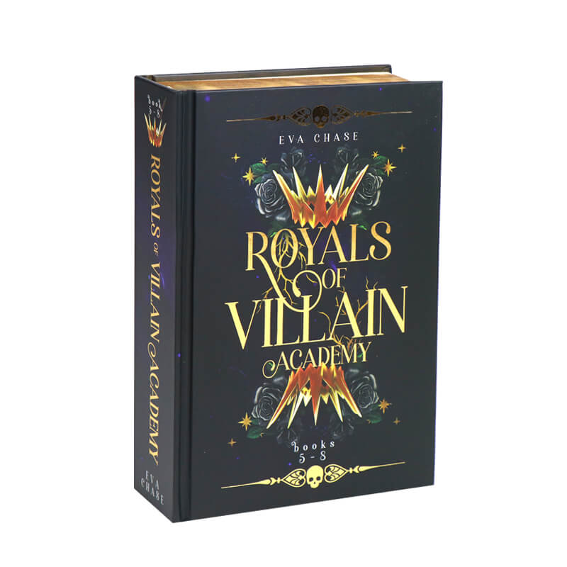 Gold Foil Hardcover Book with Gilded Edges and Gold Paper Endsheets