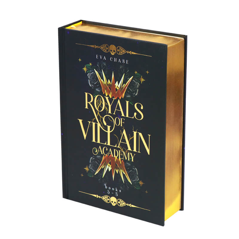 Gold Foil Hardcover Book with Gilded Edges and Gold Paper Endsheets