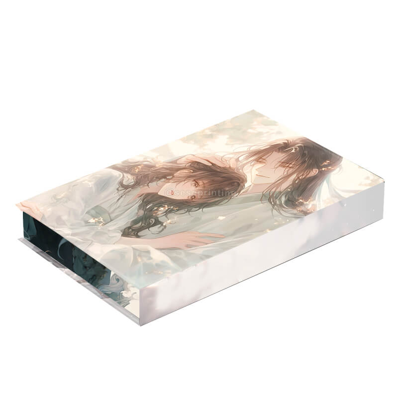Special Hardcover Book with Custom Sprayed Edges and Printed End Papers