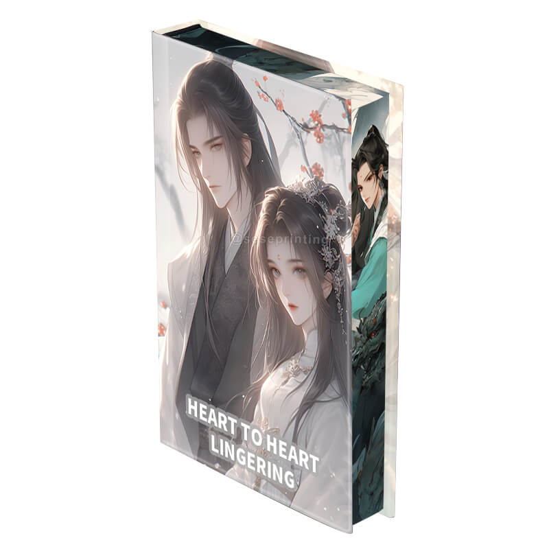 Special Hardcover Book with Custom Sprayed Edges and Printed End Papers