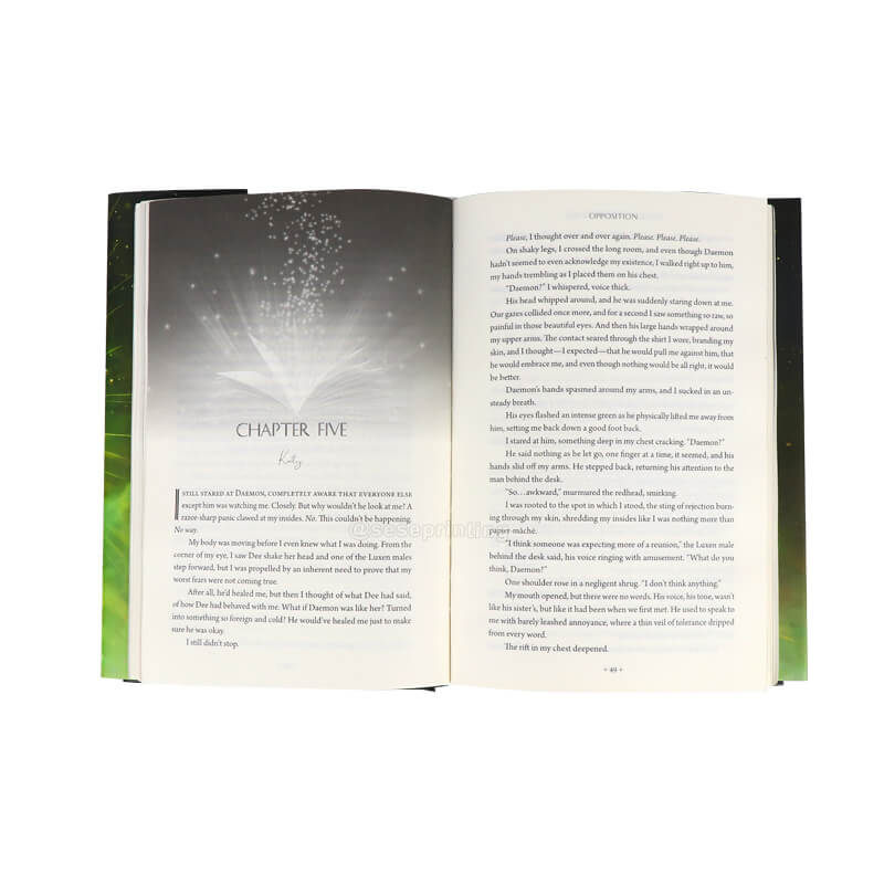 Created Hardcover Books with Holographic Foil Stamping on Cover and Sprayed Edges