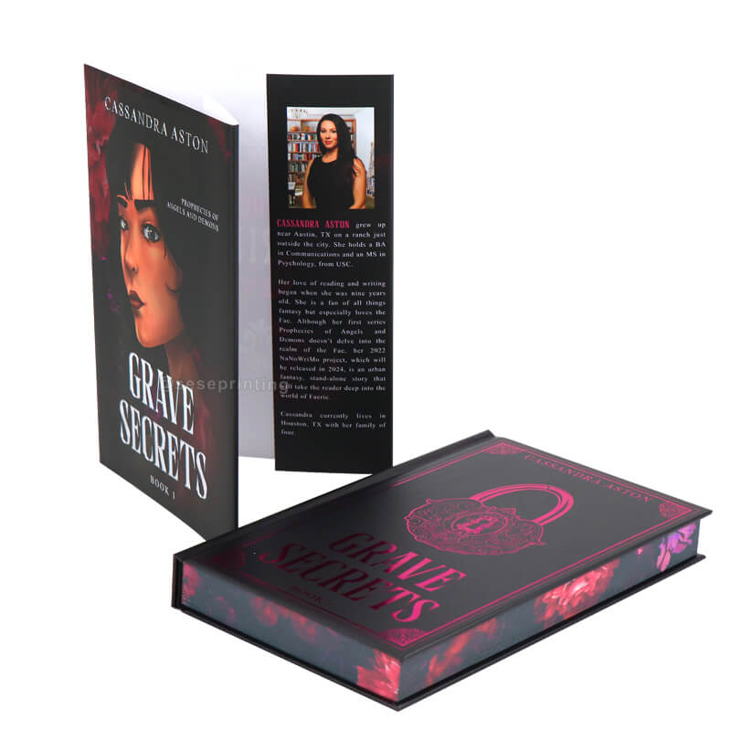 Hardcover Horror-Romance Erotic Novel with Foiling Cover and Dust Jackets