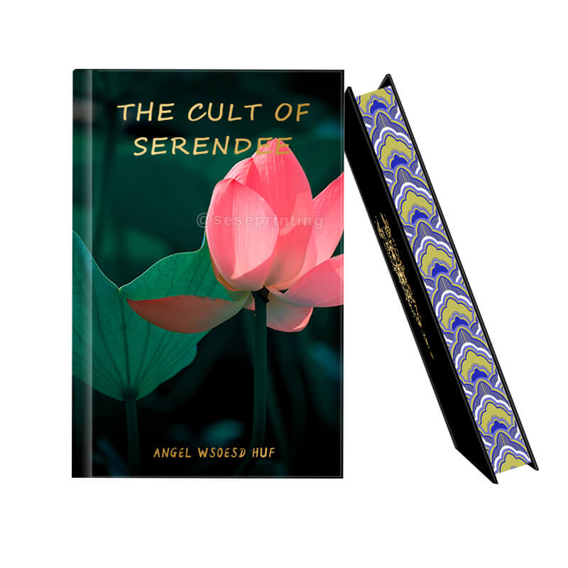 Hardback Fiction Book with Foil on Cover and Pattern Sprayed Edges