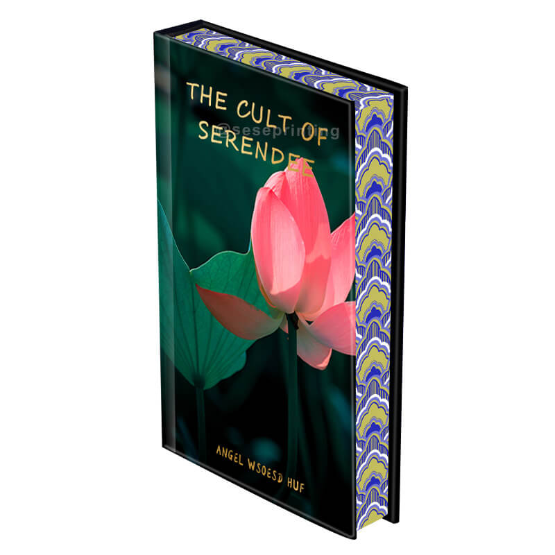 Hardback Fiction Book with Foil on Cover and Pattern Sprayed Edges