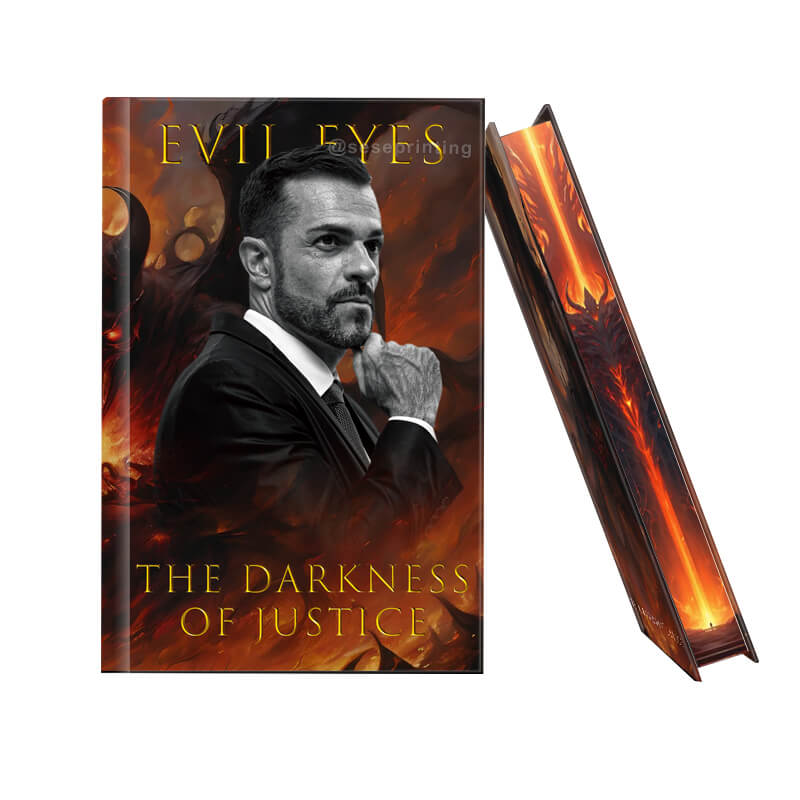 Self-Published Foil Hardcover Book with Full Color Stenciled Edges