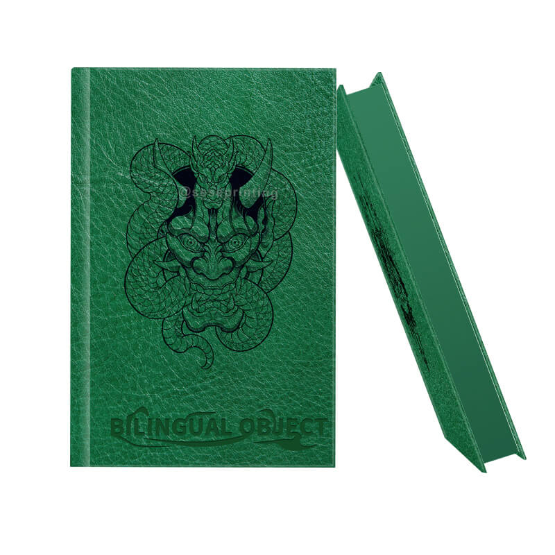 Leather Bound Book Printing with Debossing and Digital Sprayed Edges