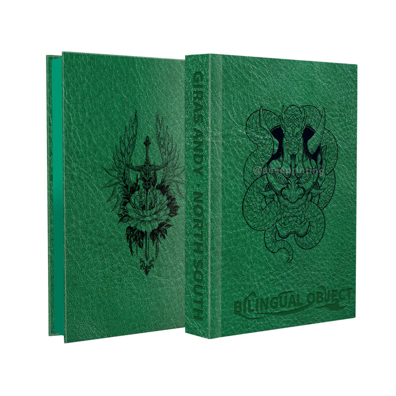 Leather Bound Book Printing with Debossing and Digital Sprayed Edges