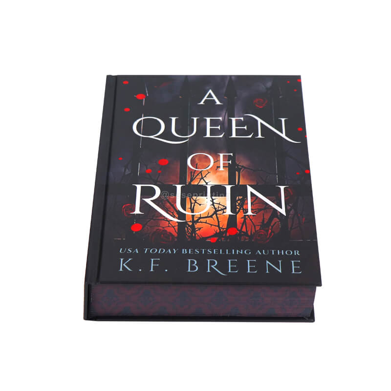 Three-Volume Set of Books with Foiled Cover and Image Sprayed Edges