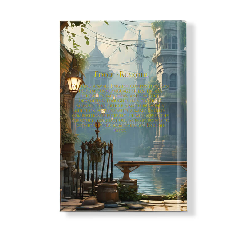 Hardcover Book with Sprayed Edges and Foiled Lettering on the Covers