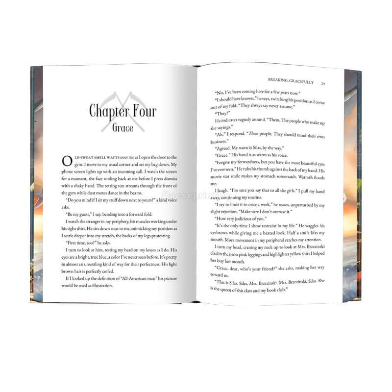 Hardcover Book with Sprayed Edges and Foiled Lettering on the Covers