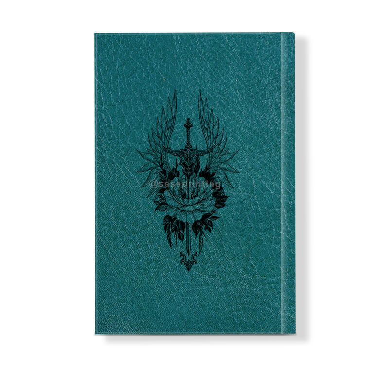 Create Hardcover Leather Book Printing with Debossing Cover and Sprayed Edges