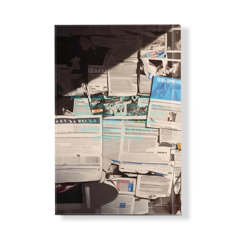 Sprayed Edges Novel Black and White Printing Foil Stamped Hardcover Book