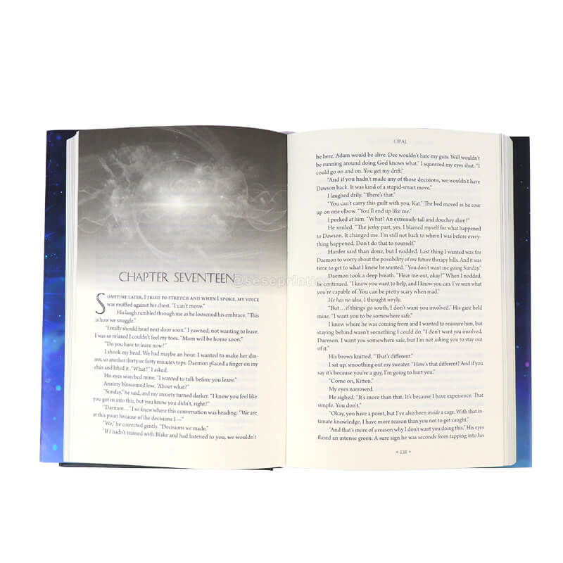 Hardcover Books with Holographic Foil Stamping on Cover and Sprayed Edges
