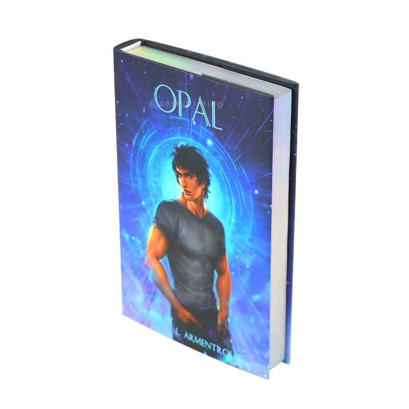 Hardcover Books with Holographic Foil Stamping on Cover and Sprayed Edges