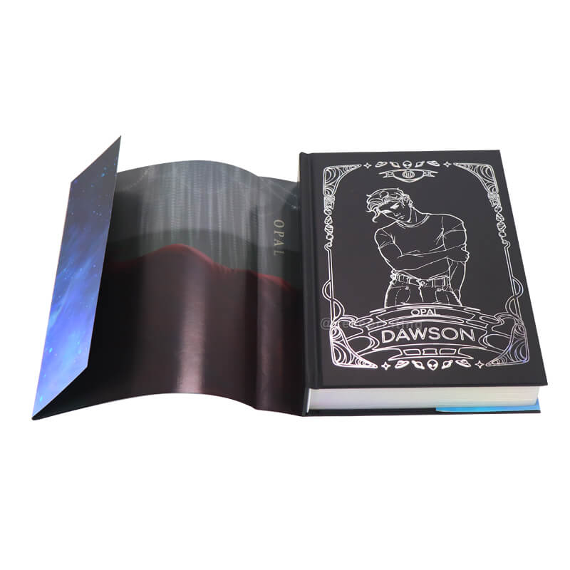 Hardcover Books with Holographic Foil Stamping on Cover and Sprayed Edges