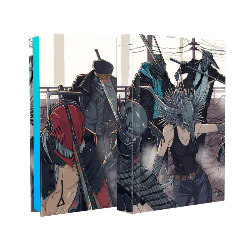 Custom Hardback Fiction Book Printing with Sprayed Edges and Matte Cover