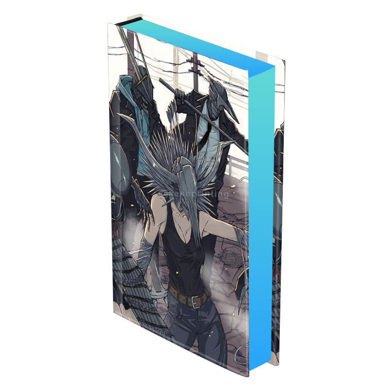 Custom Hardback Fiction Book Printing with Sprayed Edges and Matte Cover