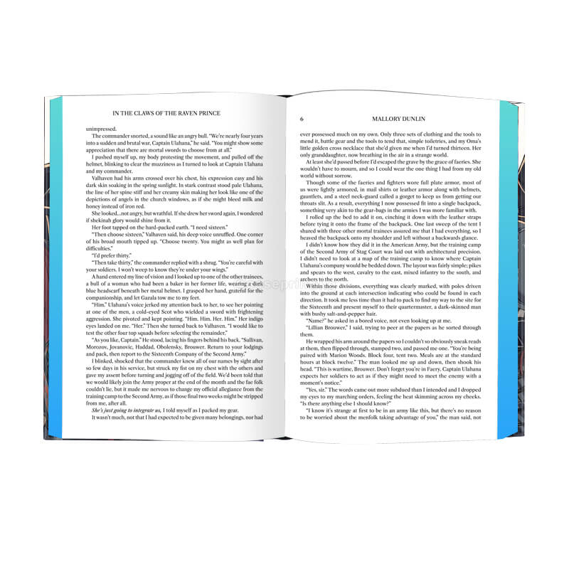 Custom Hardback Fiction Book Printing with Sprayed Edges and Matte Cover