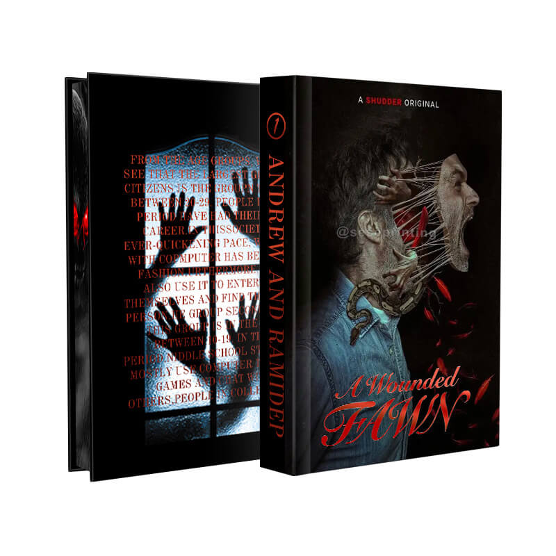 Dark Romance Novels Printing Sprayed Edges and Red Foil on Cover