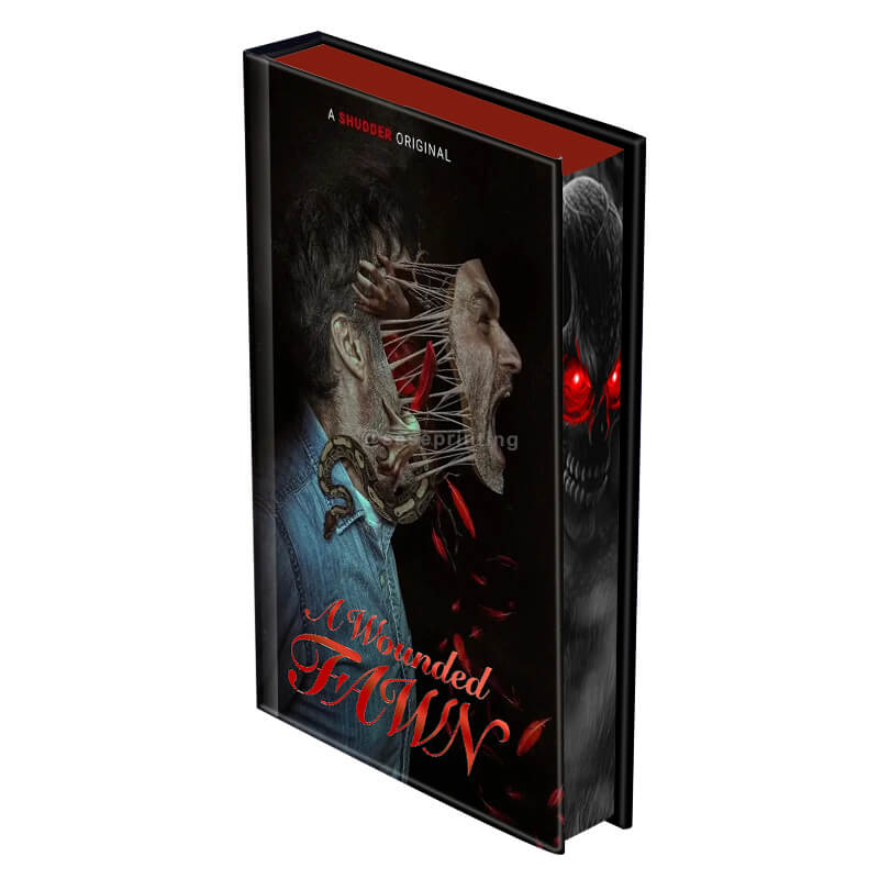 Dark Romance Novels Printing Sprayed Edges and Red Foil on Cover