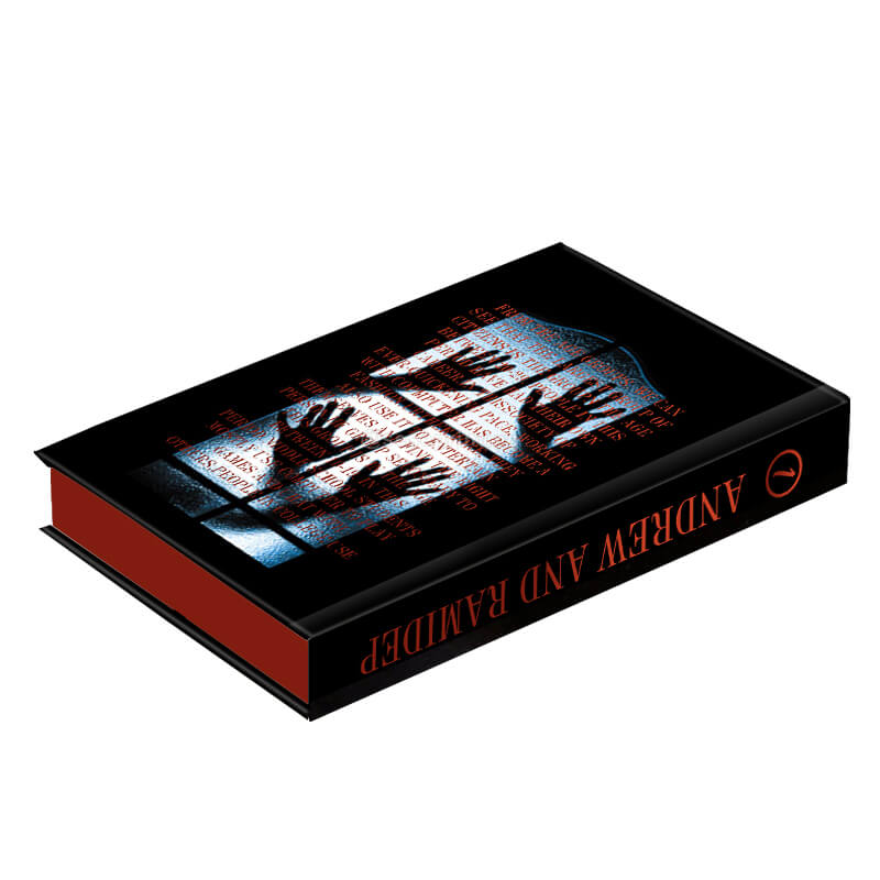 Dark Romance Novels Printing Sprayed Edges and Red Foil on Cover