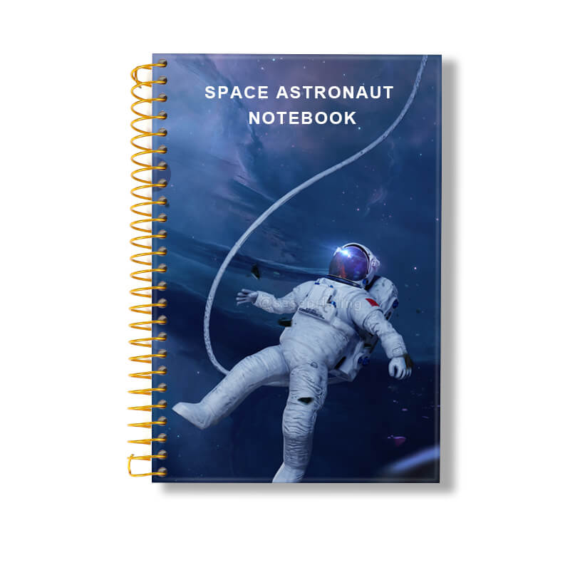 Personalized Spiral Binding Hardcover Notebook with Sprayed Edges