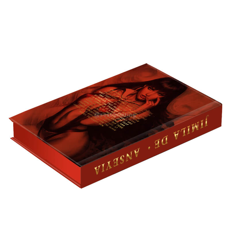 Custom Book Printing Hardcovers with Pattern Sprayed Edges and Gold Foil on Cover