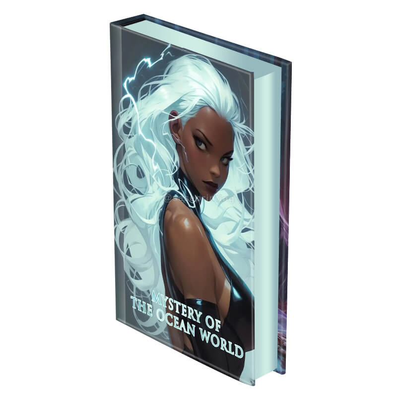 Custom Hardcover Novel Book with Foil on Cover and Sprayed Edges