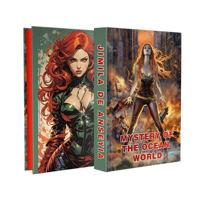 Special Edition Fiction Book Printing with Red Sprayed/Stenciled Edges