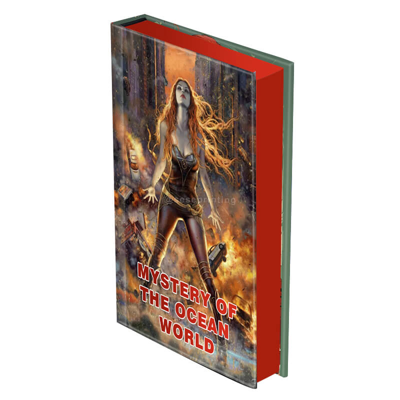 Special Edition Fiction Book Printing with Red Sprayed/Stenciled Edges