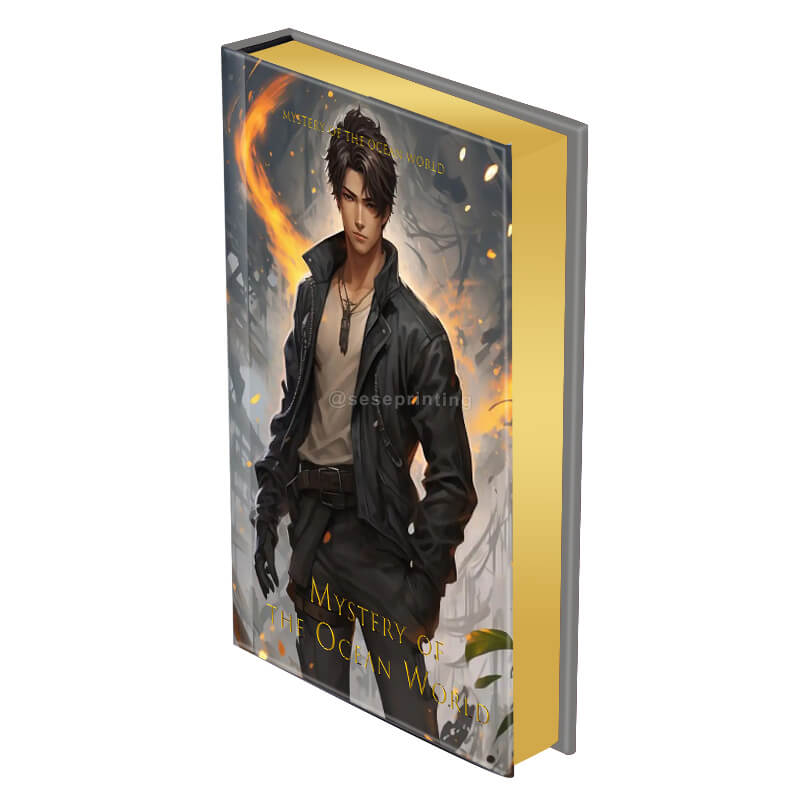 Hardcover Sprayed Edges Special Edition Book with Gold Foil on Cover