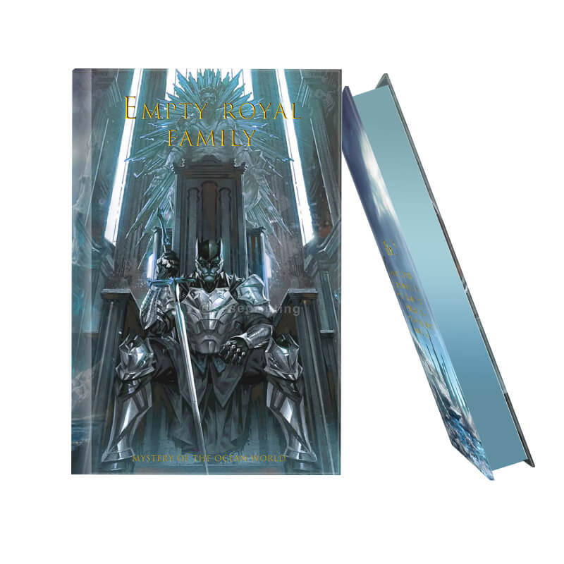 Custom Hardcover Sprayed Edges Novel Book Printing with Gold Foil on Cover
