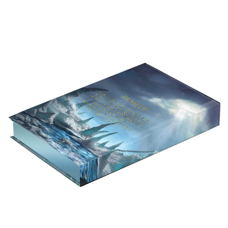 Custom Hardcover Sprayed Edges Novel Book Printing with Gold Foil on Cover