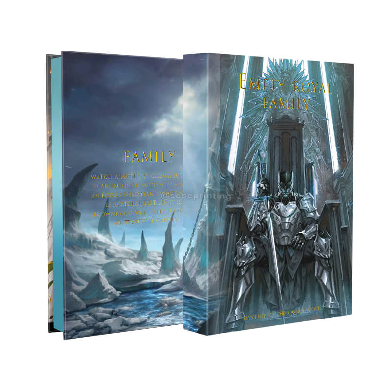 Custom Hardcover Sprayed Edges Novel Book Printing with Gold Foil on Cover