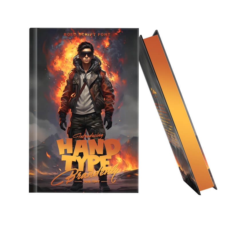 Hardcover Novel Book with Foil Stamping on Cover and Gold Sprayed Edges